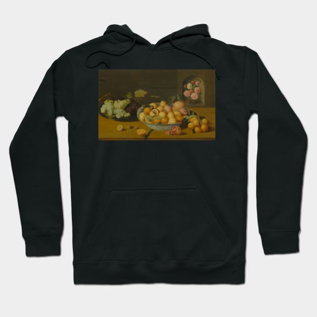 Still Life With Citrus Fruits by Circle of Peter Binoit Hoodie by Classic Art Stall